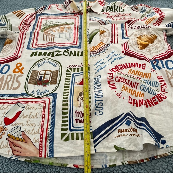 (RARE) NWT Sézane Max Shirt - Sézane X Fam Rio - Paris Ama Rio - Picture 9 of 11